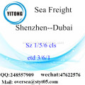 Puerto de Shenzhen LCL consolidación a Dubai